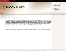 Tablet Screenshot of bloomfunds.ca